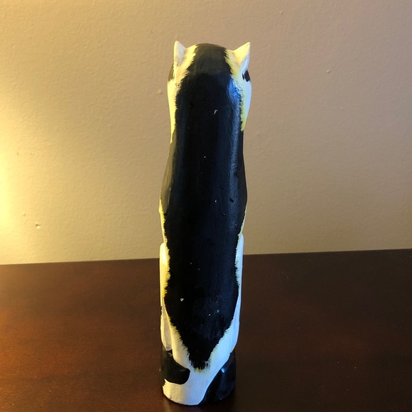 Vintage Primitive Folk Art Wooden Cat - Picture 5 of 7